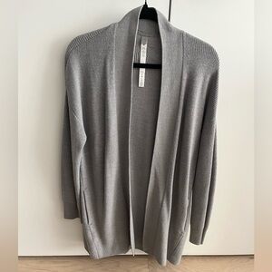 NWOT lululemon merino wool-blend ribbed long wrap sweater